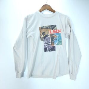 Matt McCormick One‎ of These Days LSD Collage Long Sleeve Shirt Grey Mens Small